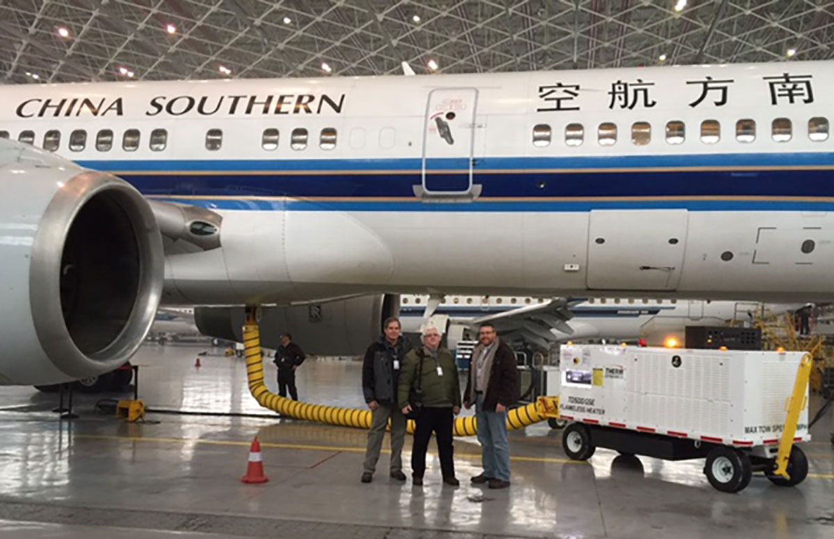 "First heater sold into China"